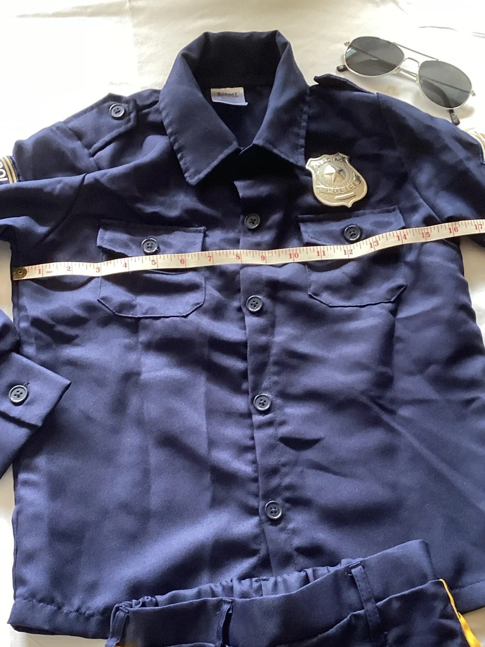 Spirit Deluxe Police Officer Costume - Navy Blue